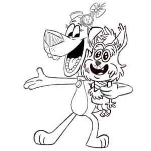 Go Dog Go Coloring Pges Tag and Scooch Lineart by Ken Turner