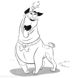 Go Dog Go Coloring Pges Tag and Scooch Lineart by Ken Turner