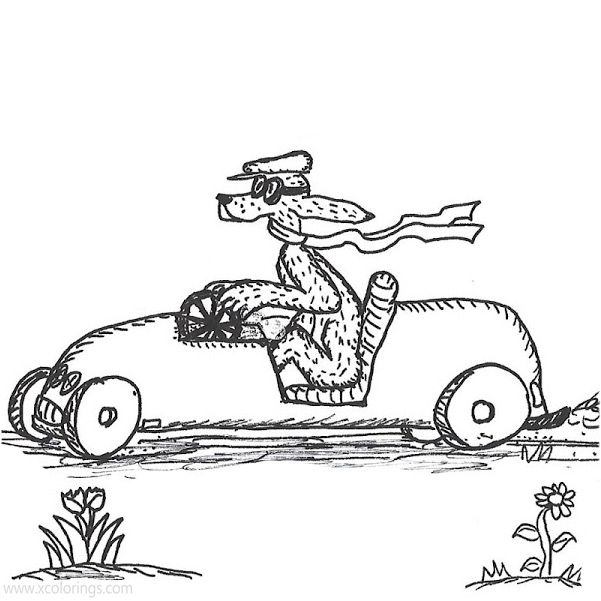 Free Go Dog Go Coloring Pges with Car printable