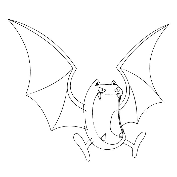 Free Golbat from Pokemon Coloring Pages printable