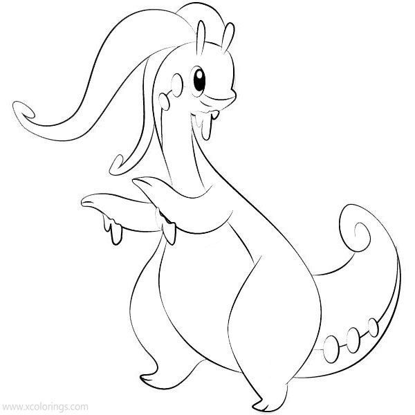 Free Goodra from Pokemon Coloring Pages printable