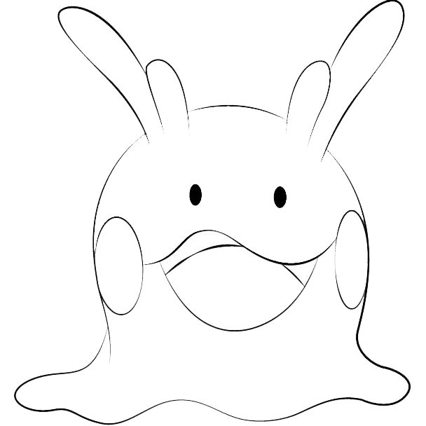 Free Goomy from Pokemon Coloring Pages printable