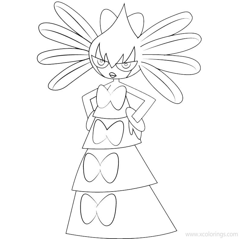 Free Gothitelle from Pokemon Coloring Pages printable