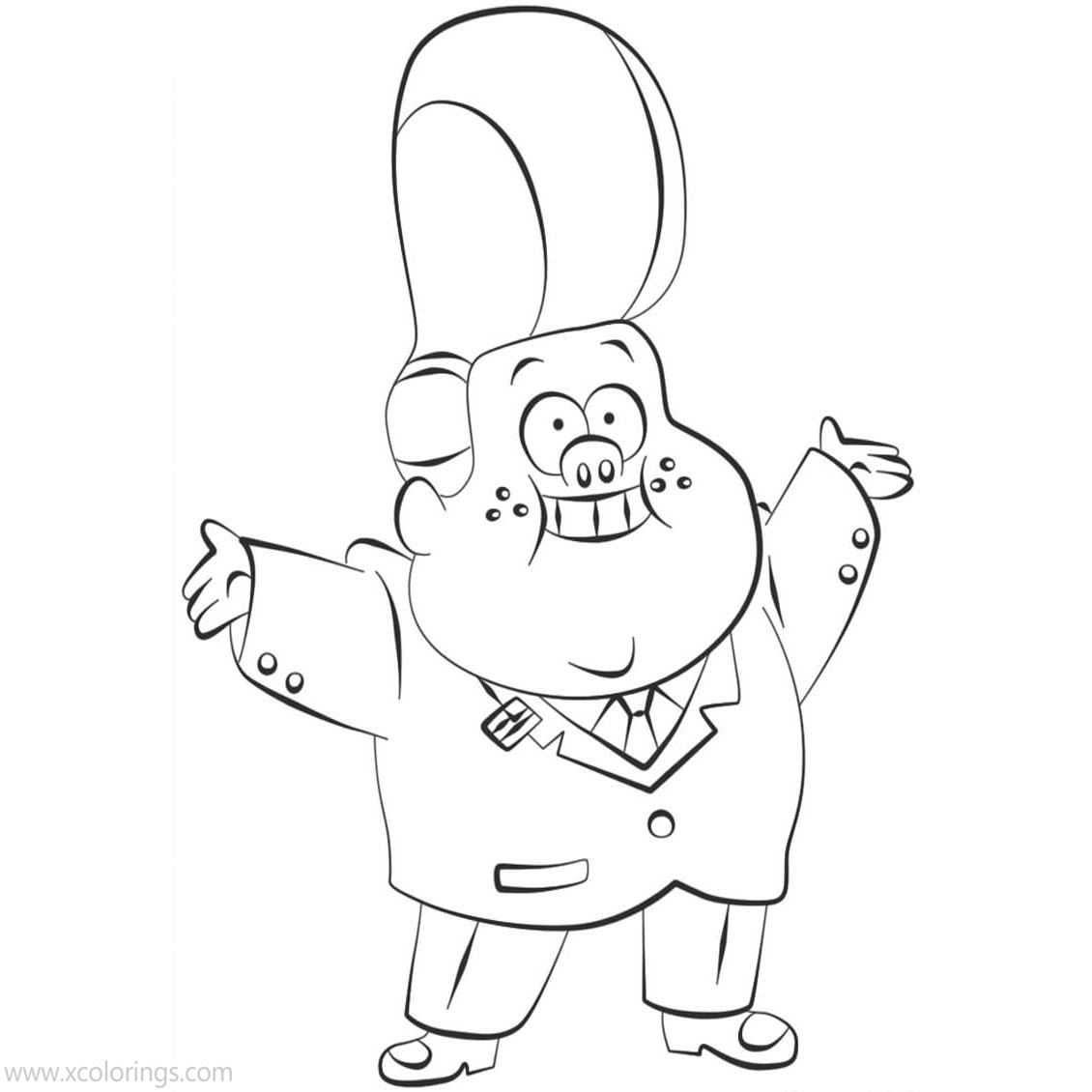 Free Gravity Falls Coloring Pages Gideon Glyful printable