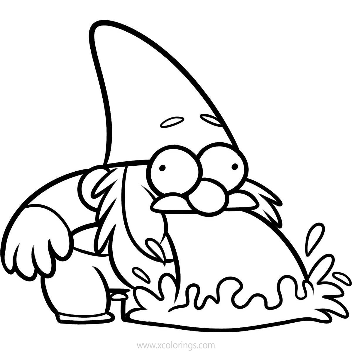 Free Gravity Falls Coloring Pages Gnomes printable