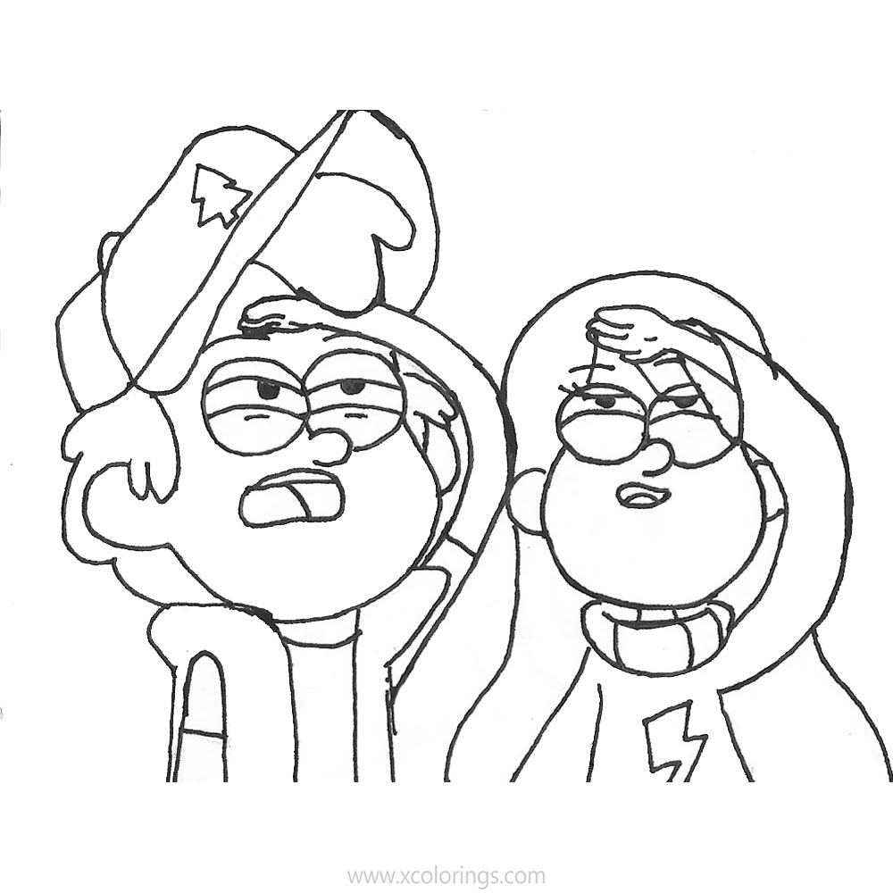 gravity-falls-coloring-pages-lineart-xcolorings