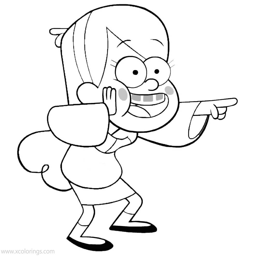 Gravity Falls Coloring Pages Mabel Printable XColorings