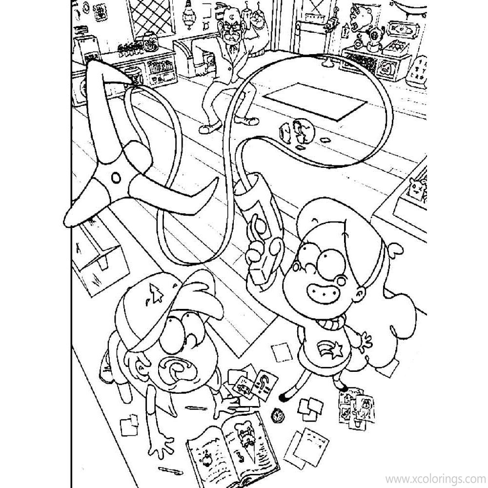 Free Gravity Falls Coloring Pages Printable printable