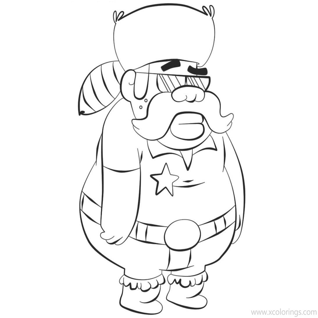 Free Gravity Falls Coloring Pages Sheriff printable
