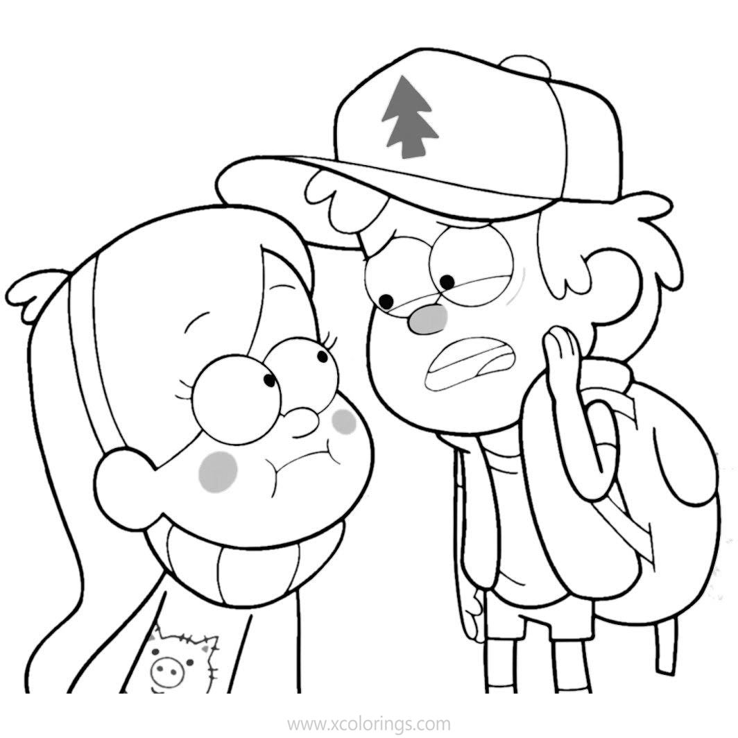 Free Gravity Falls Coloring Pages Whisper printable