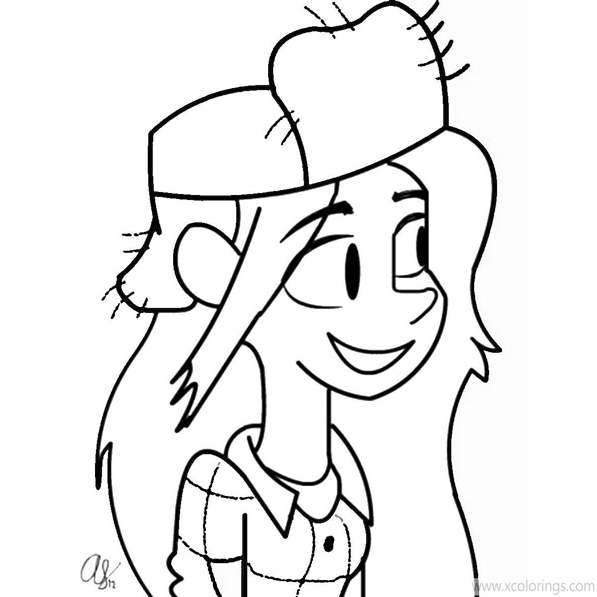 Free Gravity Falls Wendy Coloring Pages printable