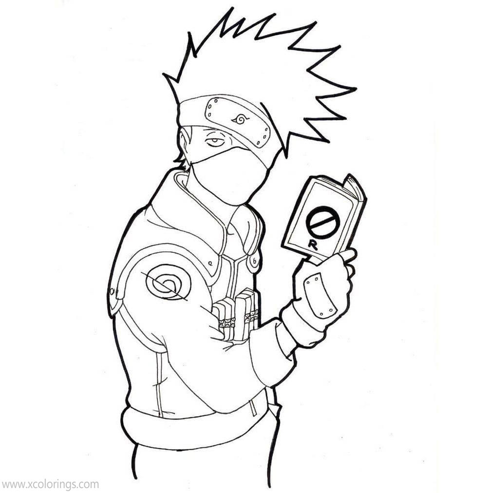 Hatake Kakashi Coloring Pages Printable - XColorings.com