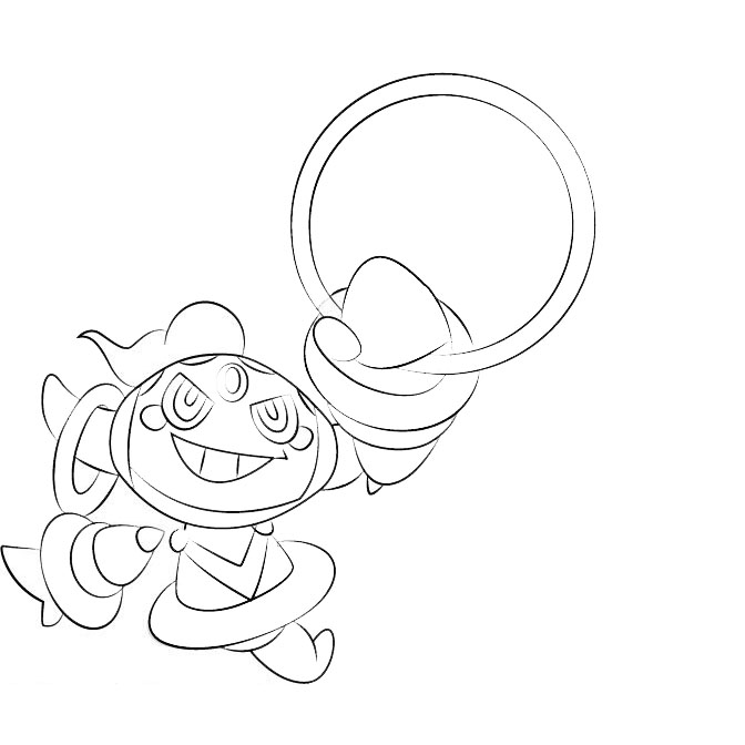 Free Hoopa from Pokemon Coloring Pages printable