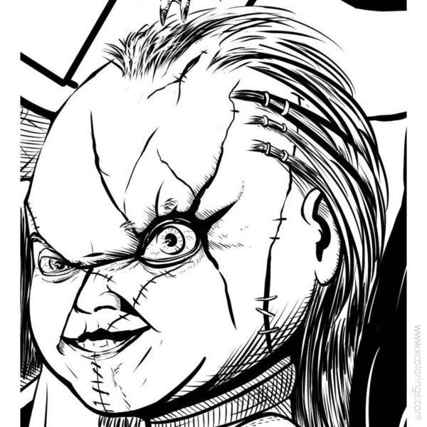 Chucky Coloring Pages Tiffany Valentine - XColorings.com