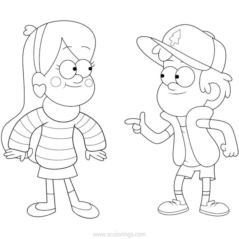 Wendy from Gravity Falls Coloring Pages - XColorings.com
