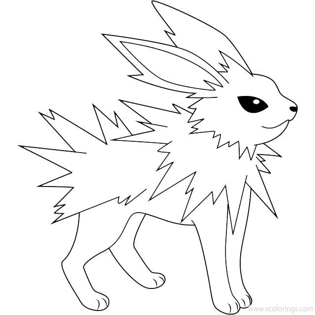 Free Jolteon from Pokemon Coloring Pages printable