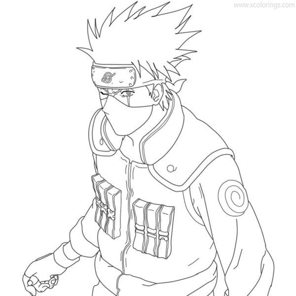 Hatake Kakashi Coloring Pages Printable - XColorings.com