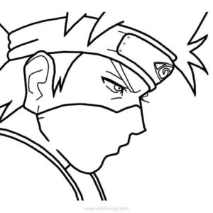 Kakashi from Naruto Coloring Pages - XColorings.com