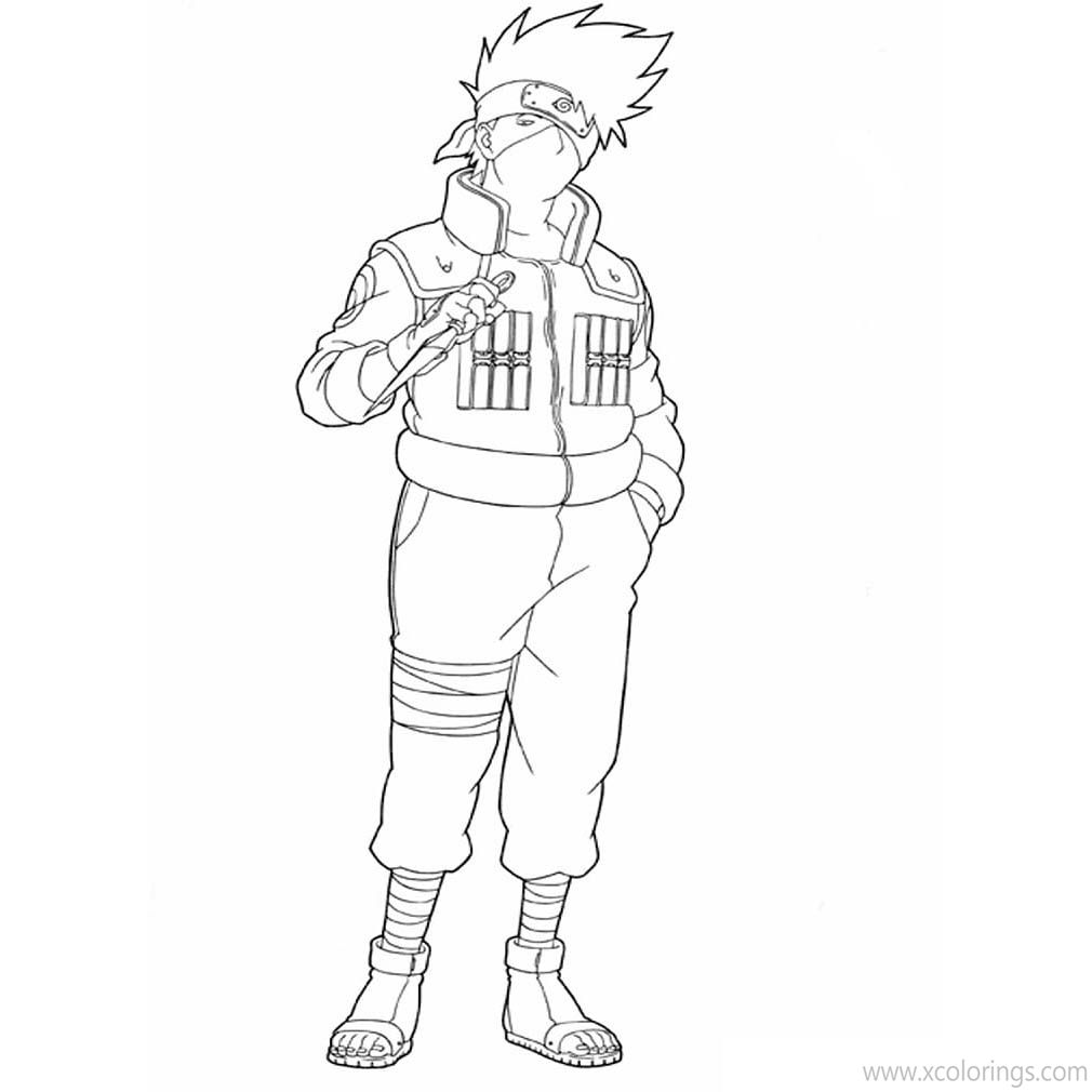 Hatake Kakashi Coloring Pages Printable XColorings Hatake Kakashi Coloring Pages Printable XColorings