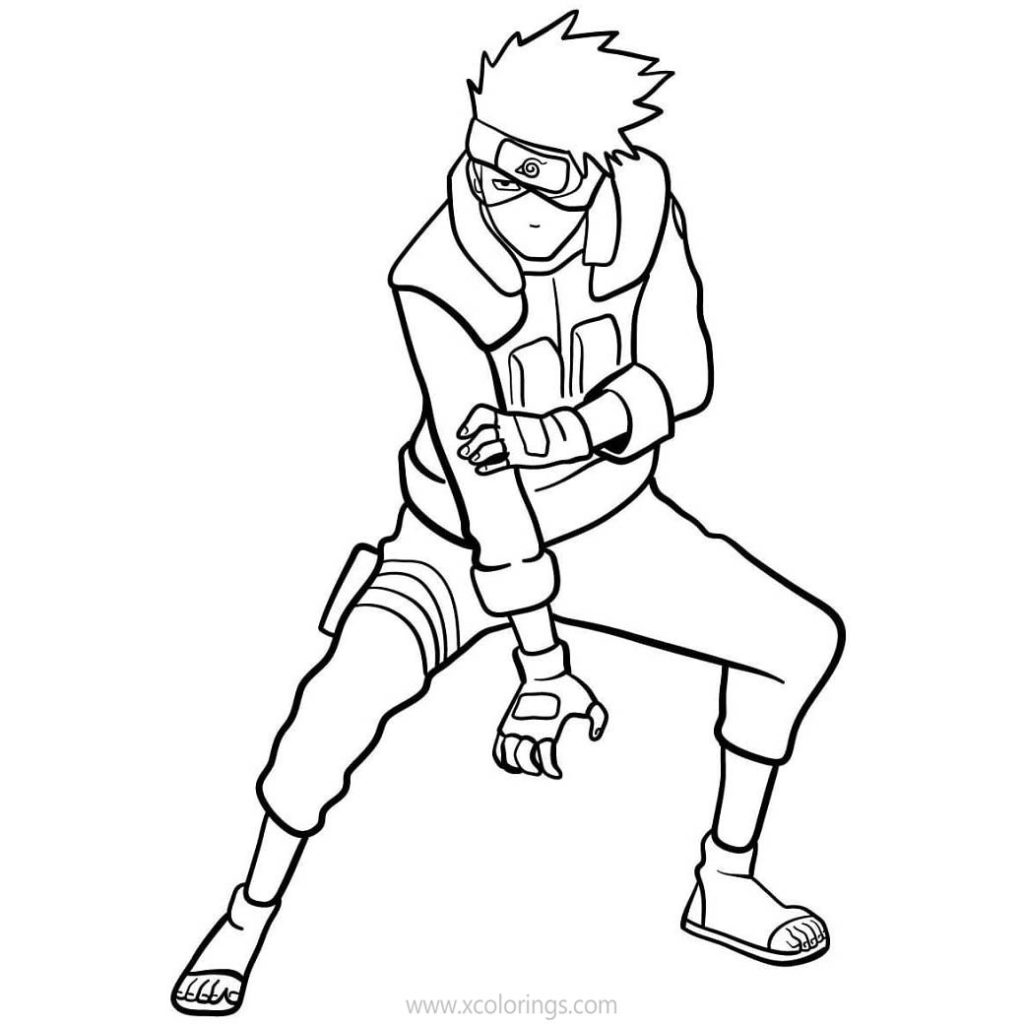 Hatake Kakashi Coloring Pages Printable - XColorings.com