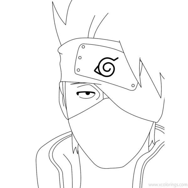 Kakashi Coloring Pages with Naruto Uzumaki - XColorings.com