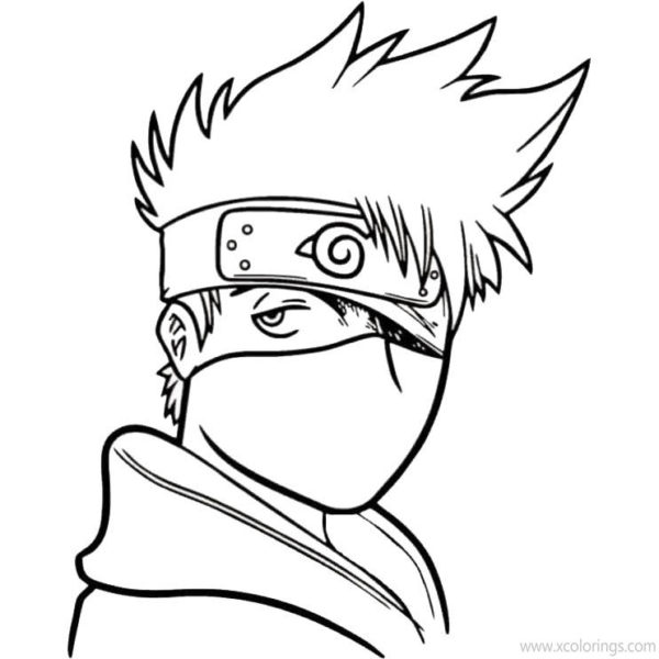 Hatake Kakashi Coloring Pages Printable - XColorings.com