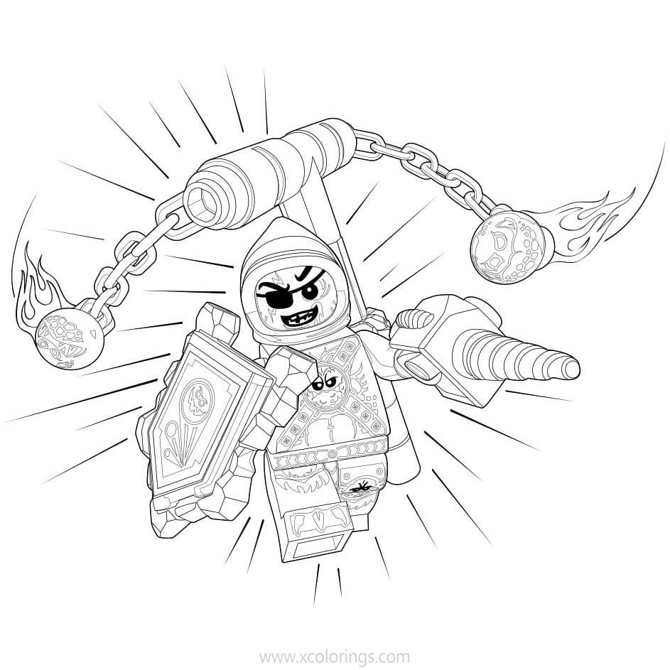 Free LEGO NEXO Knights Beast Master Coloring Pages  printable