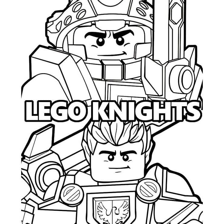 Free LEGO NEXO Knights Characters Coloring Pages printable