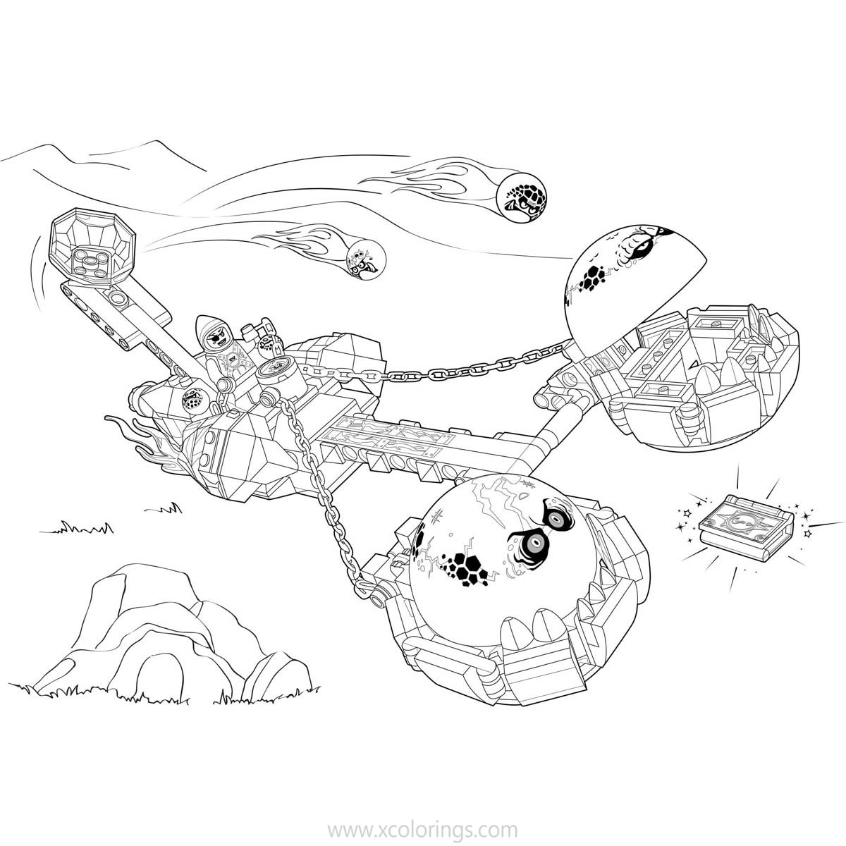 Free LEGO NEXO Knights Coloring Pages Beast Master printable