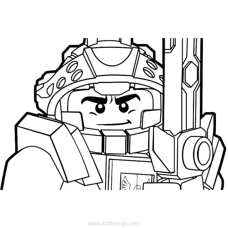 Free LEGO NEXO Knights Coloring Pages Character printable