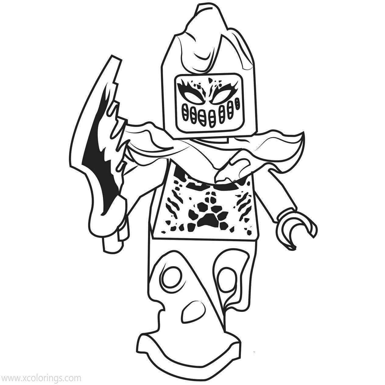 Free LEGO NEXO Knights Coloring Pages Flama printable