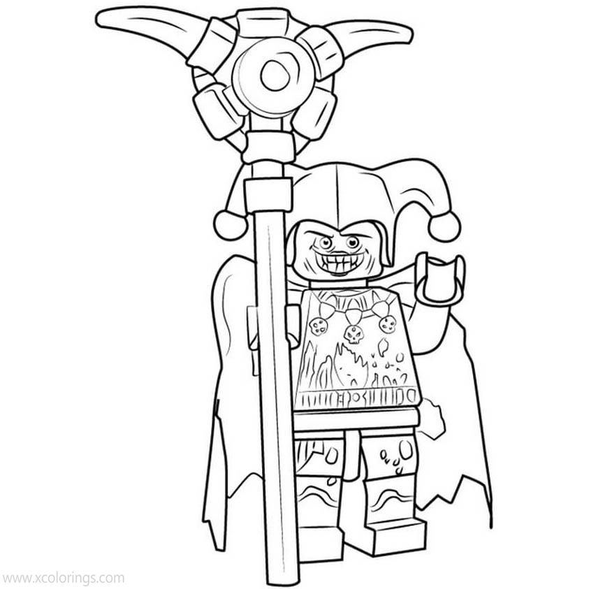 Free LEGO NEXO Knights Coloring Pages Jestro printable