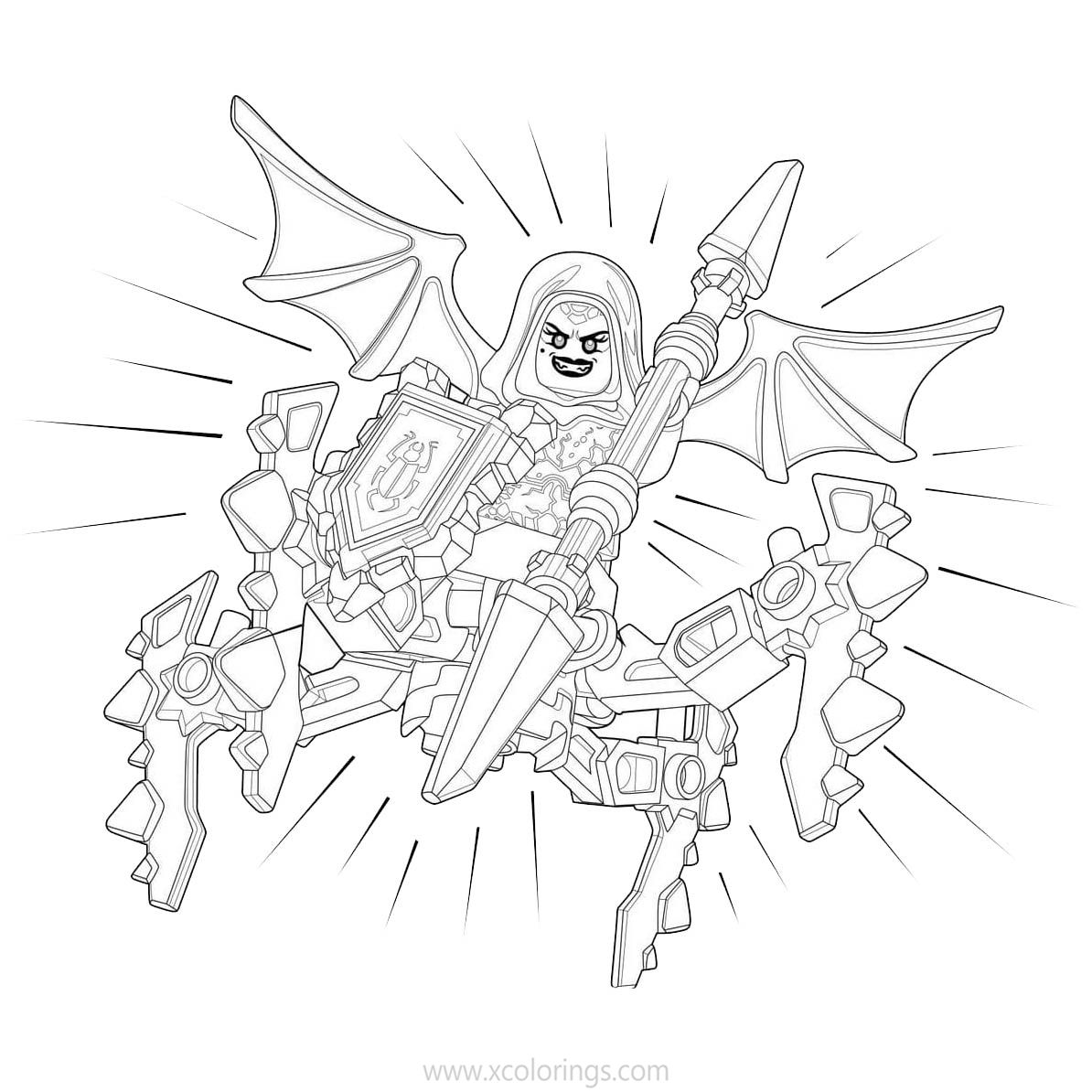 Free LEGO NEXO Knights Coloring Pages for Kids printable