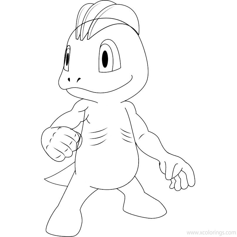 Free Machop from Pokemon Coloring Pages printable