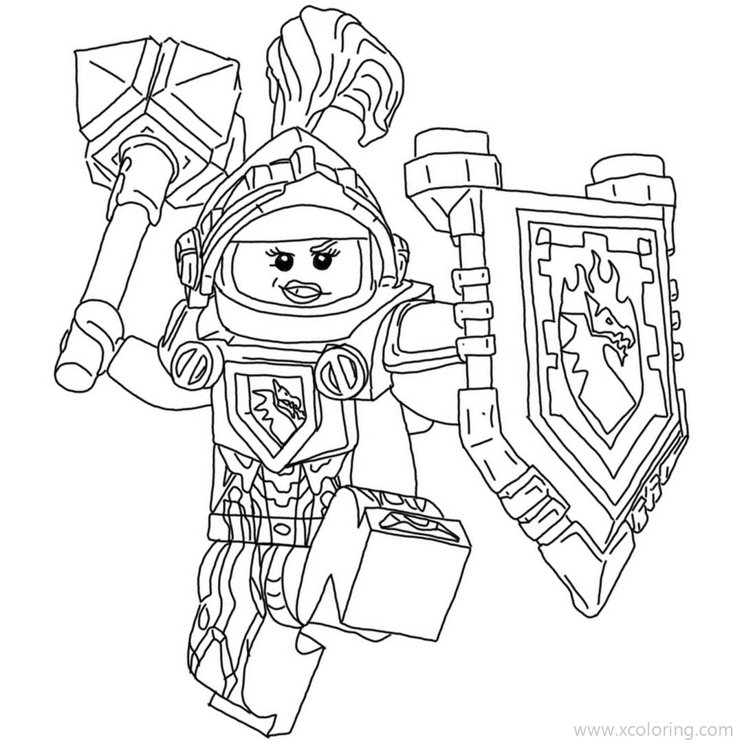 Free Macy from LEGO NEXO Knights Coloring Pages printable