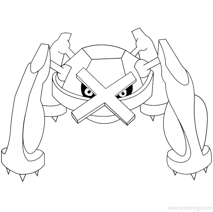 Free Metagross from Pokemon Coloring Pages printable