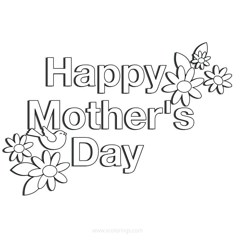 Free Mother's Day Coloring Pages Free to Print printable