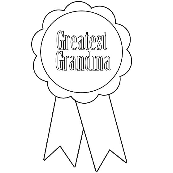 Free Mother's Day Coloring Pages Greatest Grandma printable