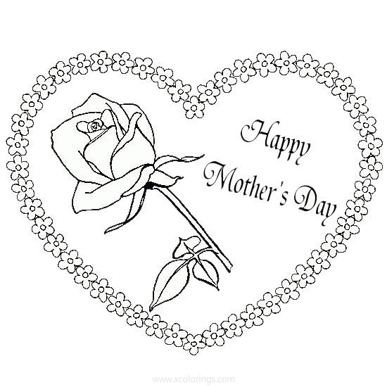 Free Mother's Day Coloring Pages for Toddlers printable