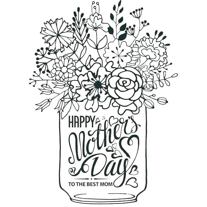 Free Mother's Day Design Coloring Pages printable