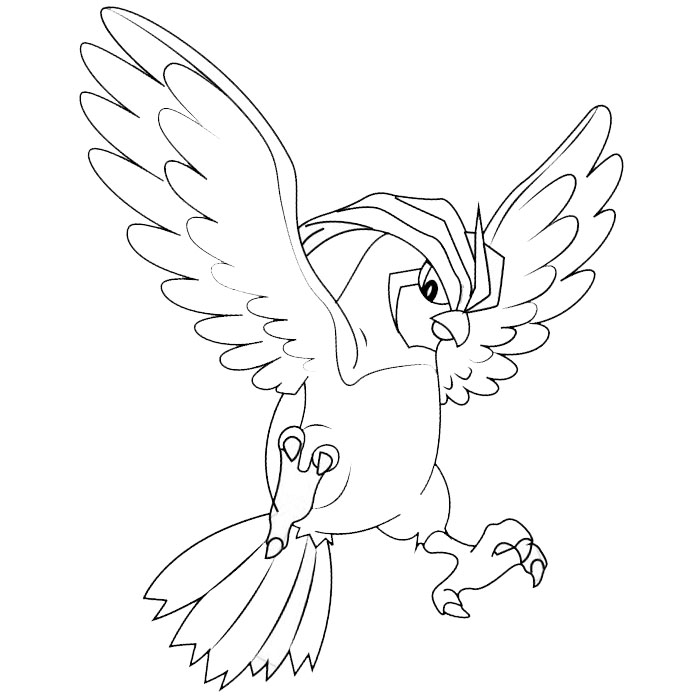 Free Pidgeotto from Pokemon Coloring Pages printable