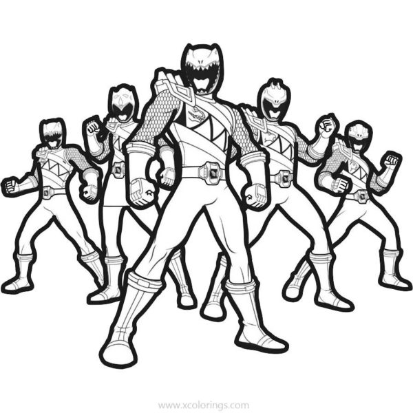 Free Power Rangers Dino Charge Coloring Pages - XColorings.com