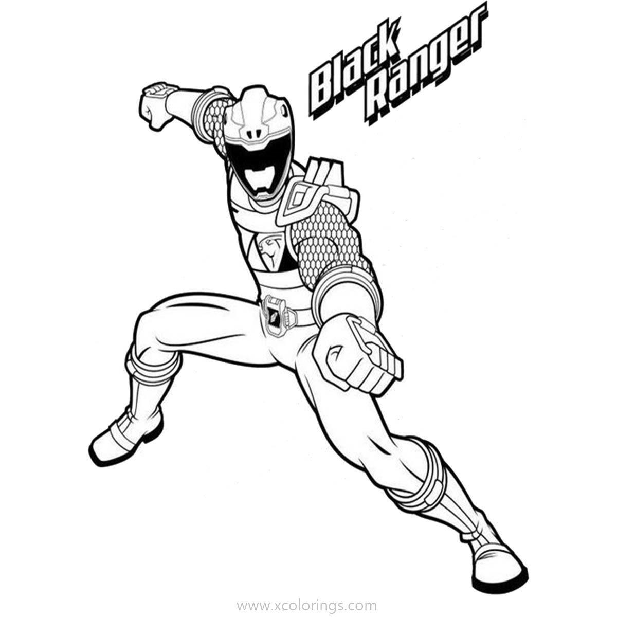 Power Rangers Dino Charge Coloring Pages Red Ranger - XColorings.com