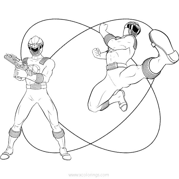 Free Power Rangers Dino Charge Coloring Pages Black and White printable
