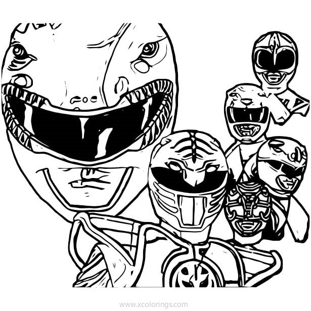 Free Power Rangers Dino Charge Coloring Pages Helmet Drawing printable