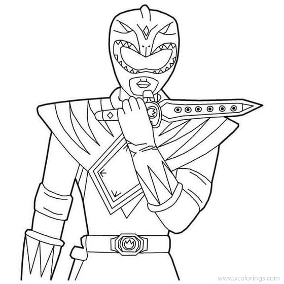 Free Power Rangers Dino Charge Coloring Pages Outline printable