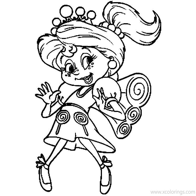 Free Princess Lolly from Candyland Coloring Pages printable