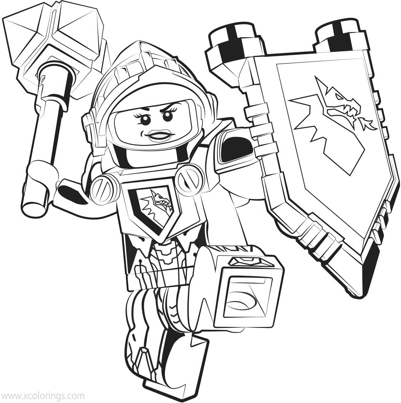 Free Printable LEGO NEXO Knights Coloring Pages Macy printable