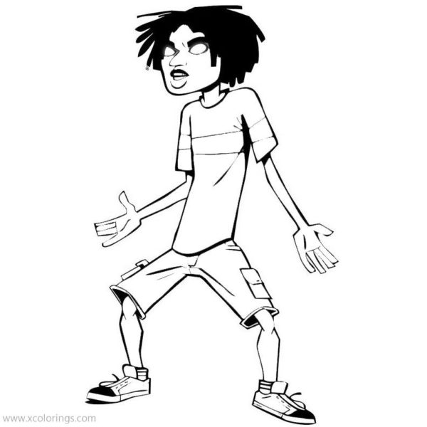 Kai from The Hollow Coloring Pages - XColorings.com