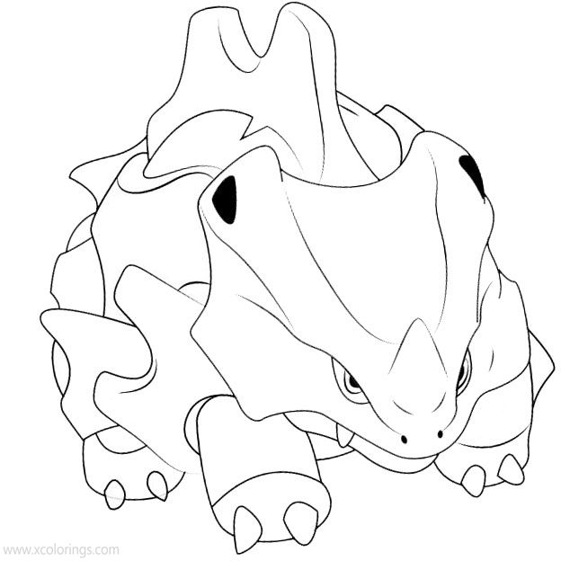 Free Rhyhorn from Pokemon Coloring Pages printable